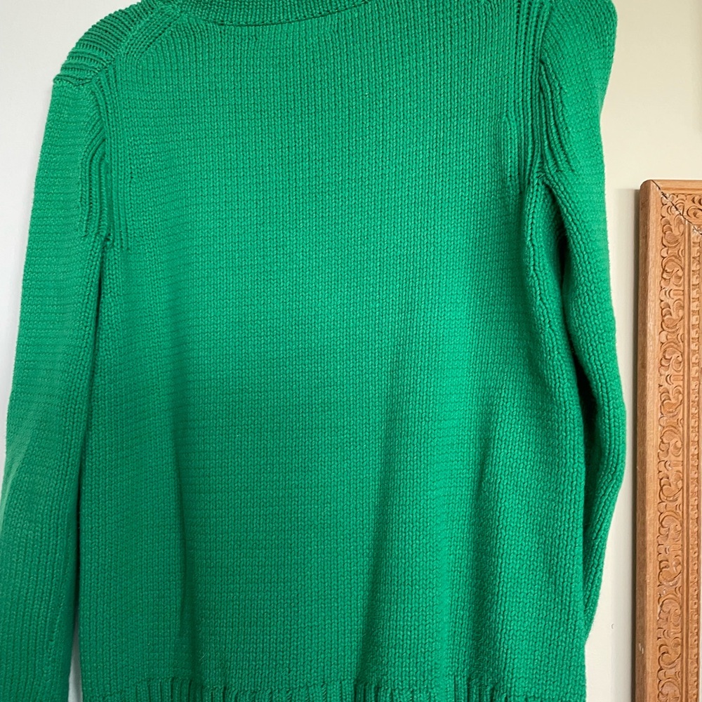J. Crew Emerald Green Turtleneck Sweater